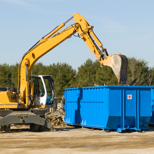 can i choose the location where the residential dumpster will be placed in Oswego Kansas